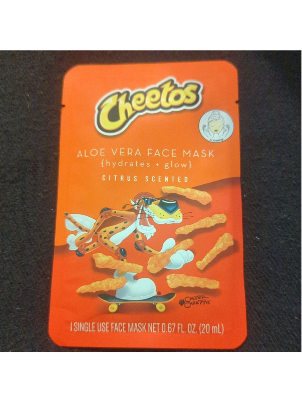 Cheetos Aloe Vera Face Mask - Citrus Scented